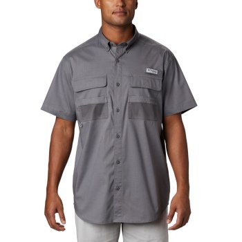 Columbia Muške Košulje - PFG Half Moon Short Sleeve Sive | HUKF-79856